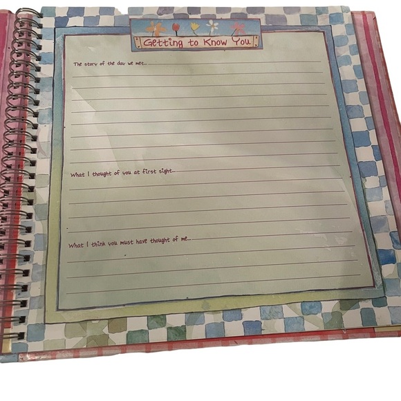Sweethearts A Record Book For Couples NWOT - Picture 9 of 9